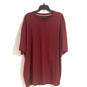 Boss Size 3XL Deep Red 100% Cotton Short Sleeve Tee